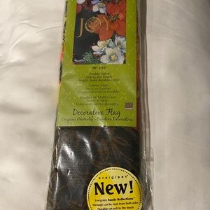 Evergreen Joy Christmas Poinsettias Outdoor Decorative Flag  29" x 43" New